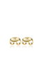 Heliophilia Silver Pendientes de Plata de Ley 925 en Color Oro